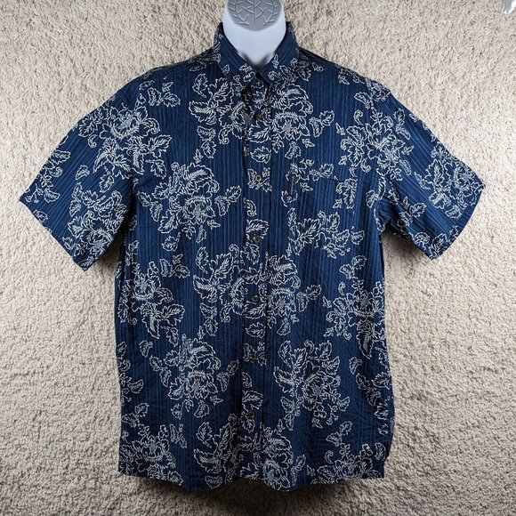 Columbia* Men's Short Sleeve Button Down Curved Hem Chest Pocket Shirt~ Large - Picture 1 of 10